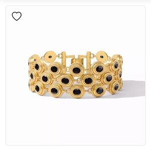 Julie Vos Gold Bracelet with Black Accents